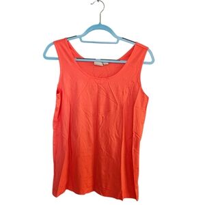Chicos Sleeveless Microfiber Stretch Tank Top Womens Size 2 Coral sh3